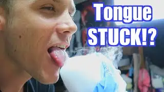 Licking Dry Ice - DON'T DO THIS AT HOME! | Garrett Ginner