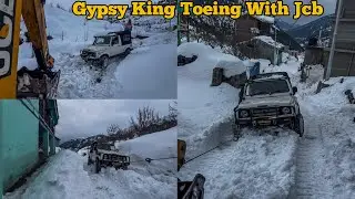 GYPSY STUCK IN 3 FEET HEAVY SNOW || 2026 || GYPSY TOEING WITH JCB || MANALI VLOG😍