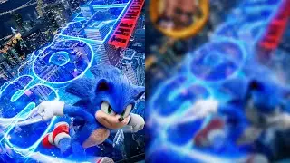 [RareGalaxy5] Sonic The Hedgehog (Movie) San Francisco Night Running Poster Undo