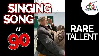 Singing song at the age of 90