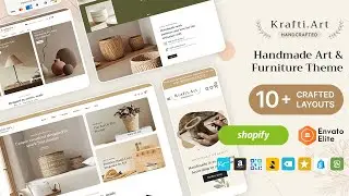 Krafti-art Best Shopify Theme - TemplateTrip