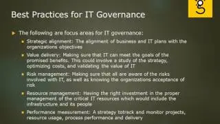 5.Best Practice for IT Governance