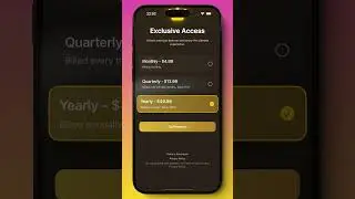 👑 Elegant Premium Paywall with Gold Tones in SwiftUI! ✨