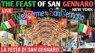 🇮🇹 The Feast of SAN GENNARO New York City LIVE 1st Day!