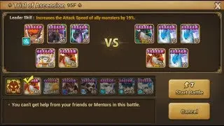 Summoners War TOAH 95 - Bernard + Spectra + 3x Shailoq