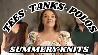 Bra-Friendly Tanks, Office-Ready Polos, & Chic Tees to Knit NOW | PATTERN ROUNDUP | aka Nora Knits |