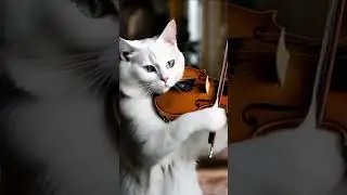 The cat god's skill is playing the violin #agogoviolin #laguindiapopuler #cover#cat#catlover