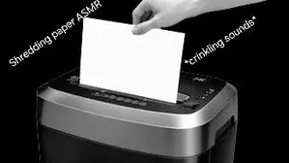 Shredding paper ASMR (volume up for da best experience)