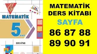 5.Sınıf Matematik Ders Kitabı Sayfa 86 87 88 89 90 91 ÖLÇME VE DEĞERLENDİRME SORULARI Cevaplar