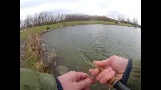 vinterfiskeri med fluestang