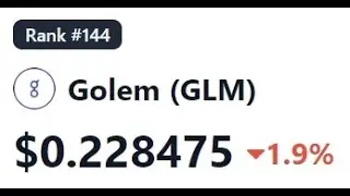✅🆓 - Golem (GLM)/USDT снижение продолжается #golem #glm #криптовалюта #крипта #крипто