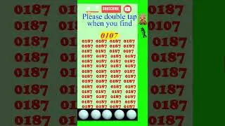 Найдите (Spot) 0107 за 5 секунд, #наблюдение #навыки, визуальный тест, #поиск #головоломка #шорты...