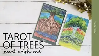 Trimming the Tarot of the Trees (with bonus edging of the Plant Spirit Oracle)