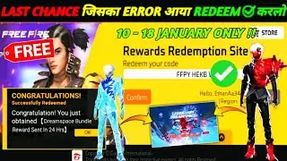 FREE FIRE REDEEM CODE TODAY  JANUARY REDEEM CODE FREE FIRE | FF REDEEM CODE TODAY 10 JANUARY 