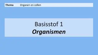 VMBO 3 | Organen en cellen | 1. Organismen | 8e editie | MAX