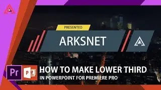 Lower Third Chroma In PowerPoint For Premiere Pro | Tutorial Motion Graphic