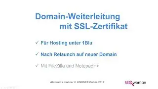 ▷ Relaunch 1blu ✅ | Domain-Redirect einrichten inkl. SSL