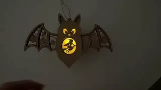 Bat Candle Holder Glow | Halloween Lantern Laser Cut Decor