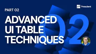 Prescient: PART 02: Build Advanced UI Table | Node-RED and Prescient Tips