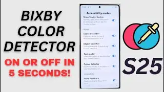 Galaxy S25/S25+/Ultra: How to Enable/Disable Bixby Vision Color Detector