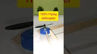 RC flying Helicopter make at home | helicopter घर पर बनाएं #shorts #diy #helicopter