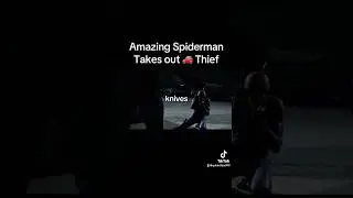 Amazing Spiderman Takes out 🚗car thief #spiderman #movie #entertainment #tasm #cool