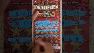 Merry Multiplier CA Lottery Scratcher 🤑