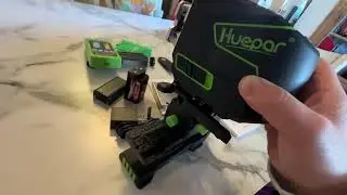 Huepar 16 Lines Self Leveling Laser Level 4x360&deg; Cross Line Laser, 4D Bluetooth Green Beam Tiling Fl