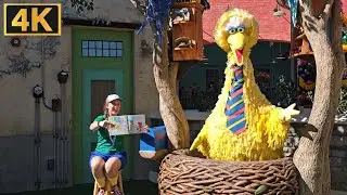 Storytime «Улица Сезам», Big Bird 4K (Полный аттракцион) SeaWorld Orlando — 5 ноября 2023 г.