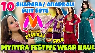 Myntra &ldquo;LATEST&rdquo; Festive Suit Sets Haul😍Myntra Diwali Sale 🪔 ✨Neha Singh #Myntra #myntrahaul