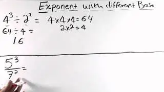 jibaarane exponent with different base (Casharkii 1aad)