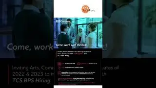 Job vacancy #job #hiring #jobshort #tcsjobs