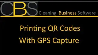 Printing QR Codes CBS Cleaning Business Software