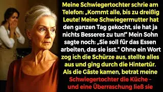 Meine Schwiegertochter: „Koch für 30 Leute, du hast nichts zu tun“ – aber 2 Stunden später...