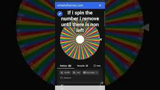 deleting every number I spin until there is none left (1/9)