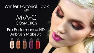 MAC Pro Performance HD Editorial Demo Tutorial /Trucco Aerografo con MAC Cosmetics