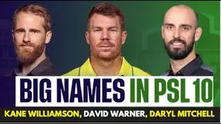 Top 6 players will play in PSL for first time | David Warner, Southee in PSL 2025 draft