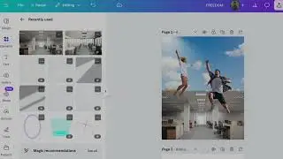 Merge two images on one frame