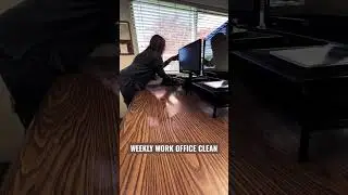 *DIRTY* WORK OFFICE CLEAN WITH ME | WEEKLY DESK CLEANING ROUTINE