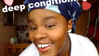 Deep Conditioning(with braids on)| Healthy HairCare Regimen