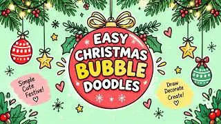 How to Draw Christmas Bubbles | Christmas Drawing Easy | Simple Christmas Drawing Ideas #christmas