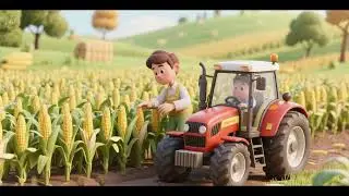 Counting Corn Rows 🚜🌽 | Tractor Farm Song