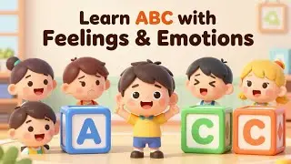 Learn ABC with Feelings & Emotions  | Facial Expressions & Action Words for Kids |Video for Toddlers