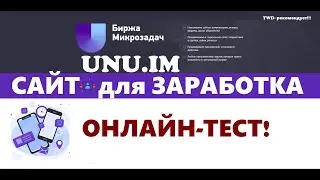 ЗАРАБОТОК ОНЛАЙН | ТЕСТ САЙТА UNU.IM