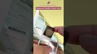 ​Wonderful metallic mirror-effect perfume label! ​#packagingsolution