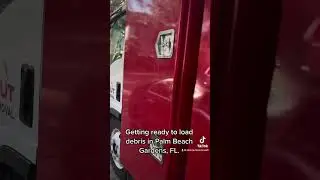 Getting ready to load debris in Palm Beach Gardens, Florida! AllOutJunkFL.com | (866) 889-JUNK