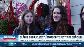Crăciun 2024: Cele mai frumoase clădiri din București împodobite festiv, ca în Paris sau Londra