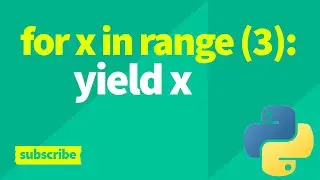 What is & How to use the yield keyword in PYTHON