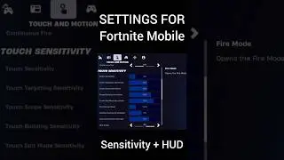 *BEST* Chapter 6 Settings for Fortnite Mobile 📱 (Sensitivity + HUD Reveal)