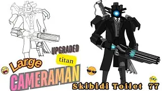 Let's draw a large titan cameraman easily | Drawing Skibidi Toilet  77  | Step By Step Drawing 😍